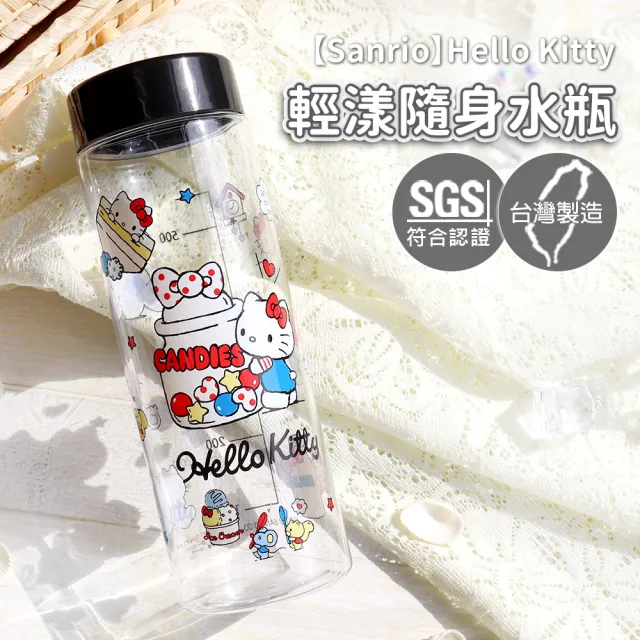 【SANRIO 三麗鷗】TRITAN透明輕漾隨身水瓶 600ml-共三款(台灣製  SGS 檢測認證)