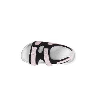 【NIKE 耐吉】Sunray Adjust 6 PS 童鞋 中童 黑粉色 舒適 魔鬼沾 休閒 涼鞋 DX5545-001