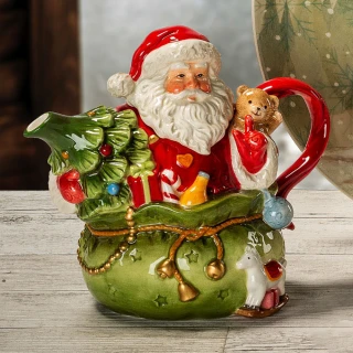 【義大利 Lamart】聖誕老人造型茶壺(750ml)