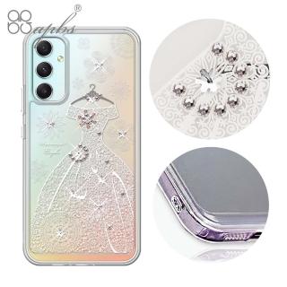 【apbs】Samsung Galaxy A15/A25/A26/A34/A35/A36/A55/A56/M14/M34 5G 防震雙料水晶彩鑽手機殼(禮服)