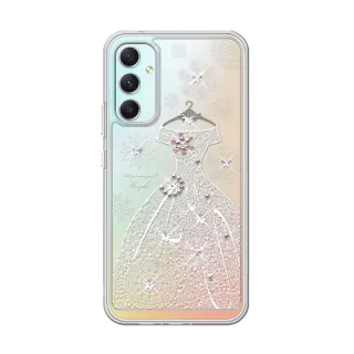 【apbs】Samsung Galaxy A15/A25/A26/A34/A35/A36/A55/A56/M14/M34 5G 防震雙料水晶彩鑽手機殼(禮服)