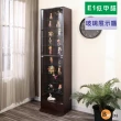 【BuyJM】台灣製低甲醛附LED燈強化玻璃隔板180cm直立展示櫃/公仔櫃(模型櫃/櫃子/置物櫃)