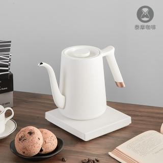 【TIMEMORE 泰摩】魚SMART溫控咖啡手沖壺 800ml 鶴嘴 白色(專業咖啡手沖壺 咖啡人第二支溫控首選)