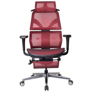 【特力屋】艾索人體工學椅 ESCL-A77 紅