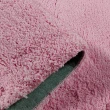 【Fuwaly】凡地剛-粉地毯-160x230cm(簡約 素色 柔軟 客廳 起居室)
