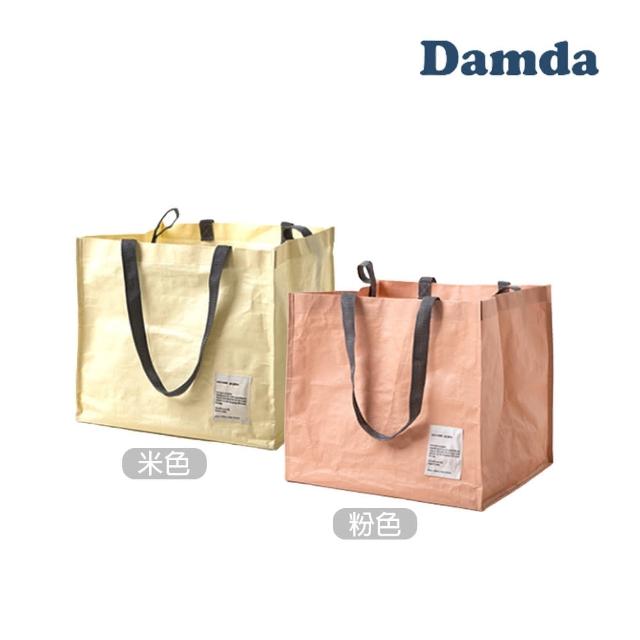 【韓國Damda】環保購物袋(粉色/米色)