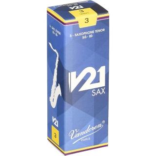 【Vandoren】T-V21 法國 Vandoren V21 次中音薩克斯風竹片 5片裝(Tenor SAX REEDS)