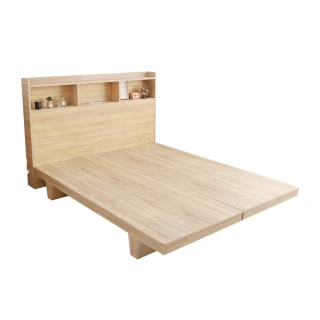 【本木】麥倫 簡易插座房間二件組-單大3.5尺 床頭+木屐底