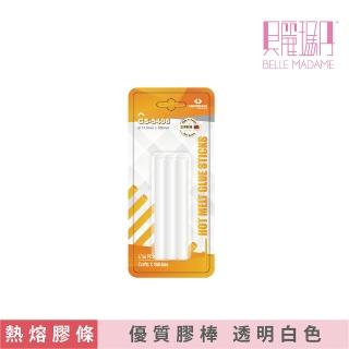 【HOMEEASE宏鎰】熱熔膠條6入(速乾 透明白 10公分)