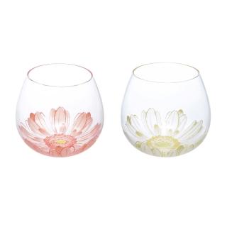 【TOYO SASAKI】東洋佐佐木 日本製Fleurir玻璃杯495ml(紅花/黃花)