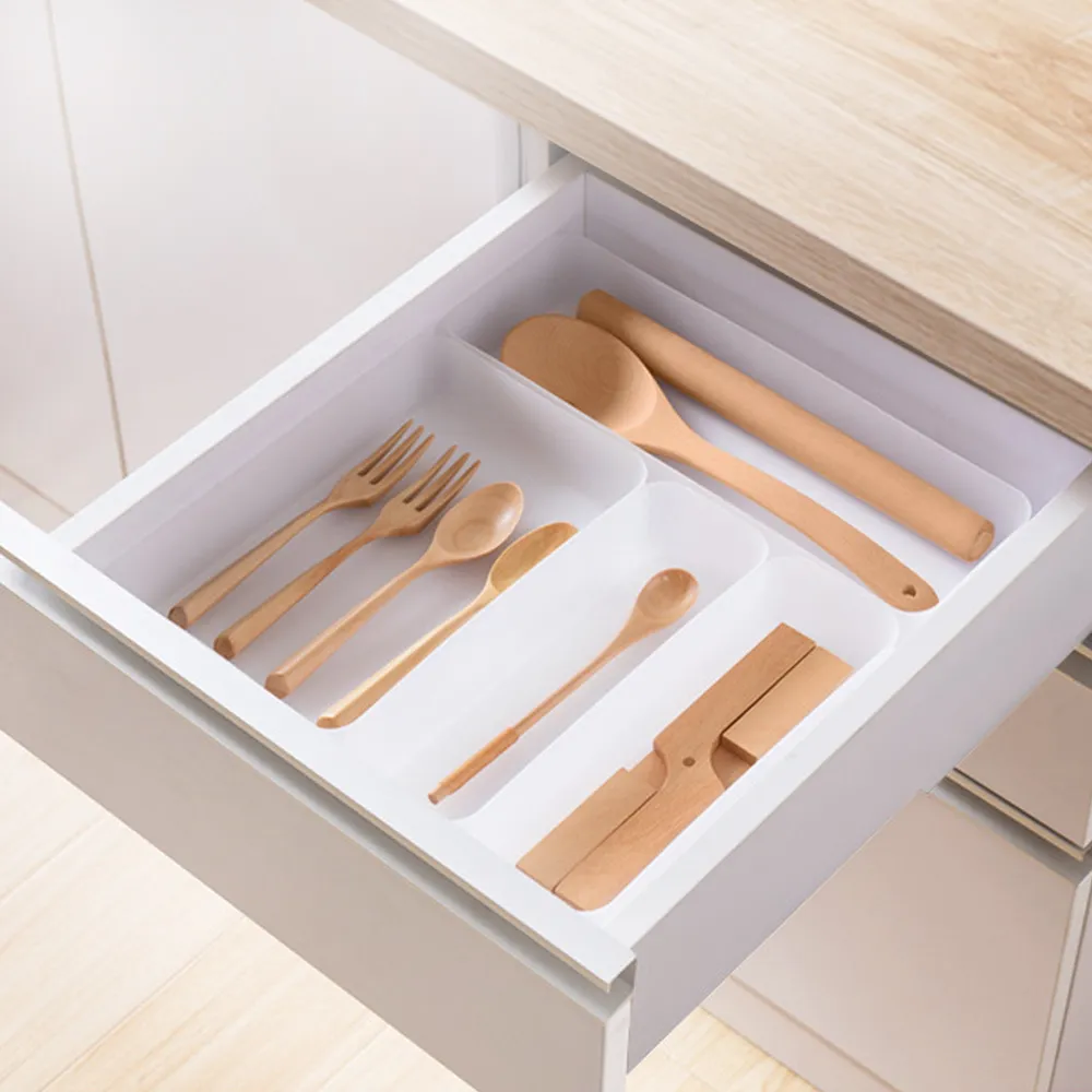 【Airy 輕質系】透明磨砂抽屜分隔收納盒-中盒