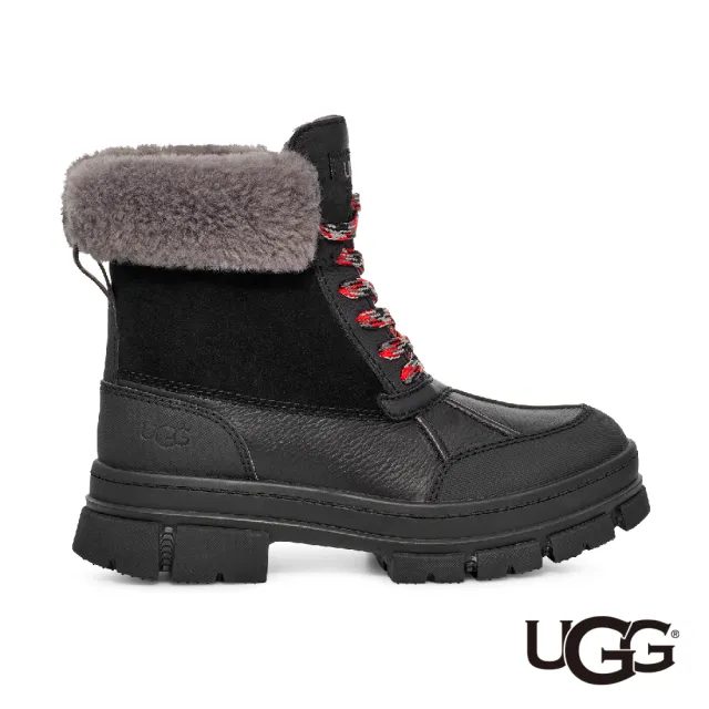 【UGG】女鞋/女靴/靴子/雪靴  Ashton Adirondack(黑色-UG1130524BLK)