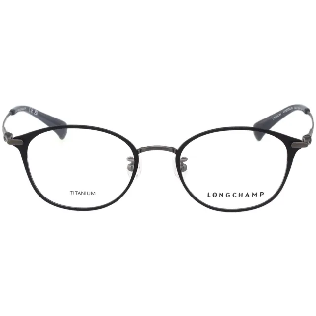 【LONGCHAMP】純鈦 光學眼鏡 LO2522LBJ(黑配槍色)