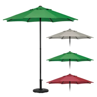 【樂生活】戶外大型防潑水防風折疊傘9尺-不含傘座