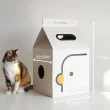 【PURROOM】小雞造型牛奶盒貓窩抓板(貓抓板 貓抓 貓玩具 瓦楞紙版 貓抓紙板 貓咪玩具)