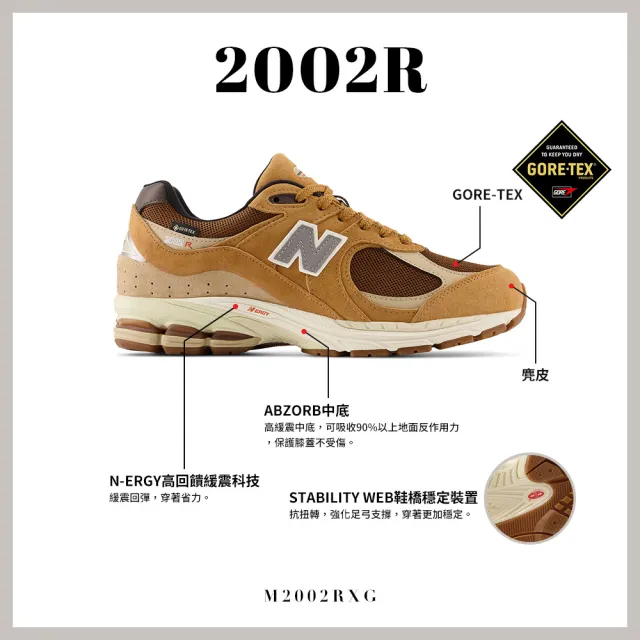 【NEW BALANCE】NB gore-tex運動鞋/復古鞋/休閒鞋_男鞋/女鞋_棕色_M2002RXG-D