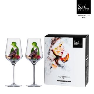 【Eisch】德國Sky SensisPlus紅酒杯/無鉛水晶玻璃杯-490ml/2入組