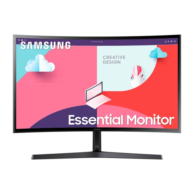 【SAMSUNG 三星】S24C366EAC 24型 VA 曲面螢幕(1800R/FreeSync/TUV護眼)