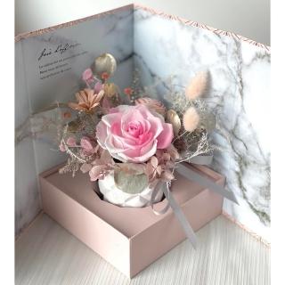 【OSTARA FLORIST 奧斯塔拉花藝】粉嫩愛戀永生花禮盒(永生花、乾燥花、花禮、情人節、節日、紀念日)