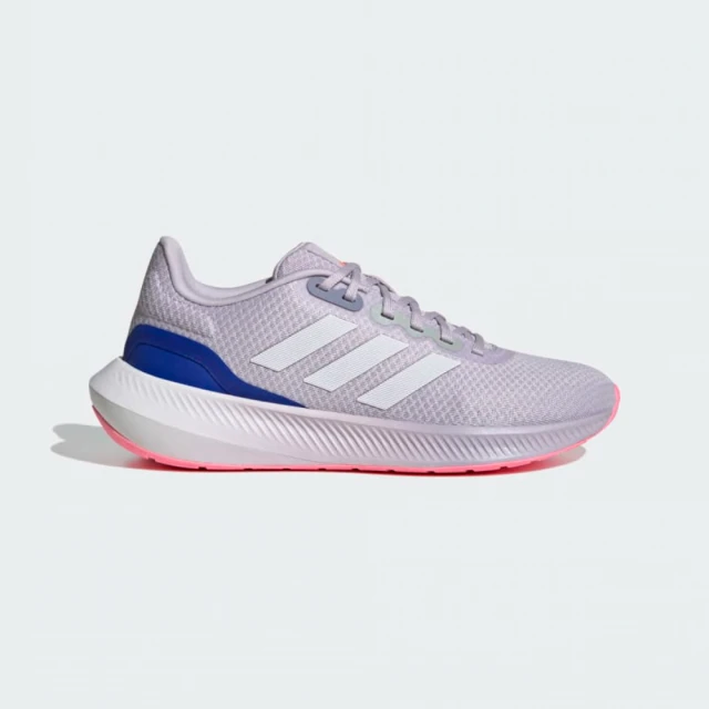 【adidas 愛迪達】ADIDAS RUNFALCON 3 女紫慢跑鞋 避震透氣 KAORACER HQ1474