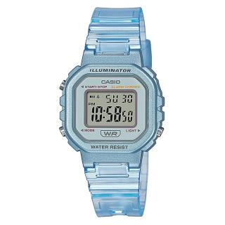 【CASIO 卡西歐】金屬透明潮流腕表(LA-20WHS-2A)