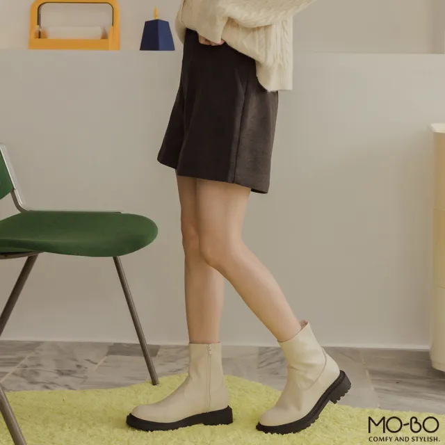 【MO-BO】都會質感磨毛厚斜紋短褲(褲子)