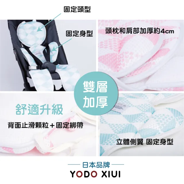 【Mua 姆兒選品】YODO XIUI透氣雙層加厚推車墊涼蓆座墊(水洗墊 嬰兒推車坐墊 安全座椅墊 汽座 提籃)