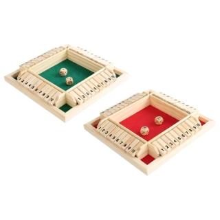 【指選好物】木製四面翻牌數字遊戲(益智玩具 兒童數學加減 親子互動 桌遊 派對 聚會)