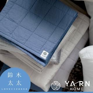【YARN HOME】日本製 UKIHA 脫脂棉混紗速乾格紋浴巾-共4色(鈴木太太公司貨)