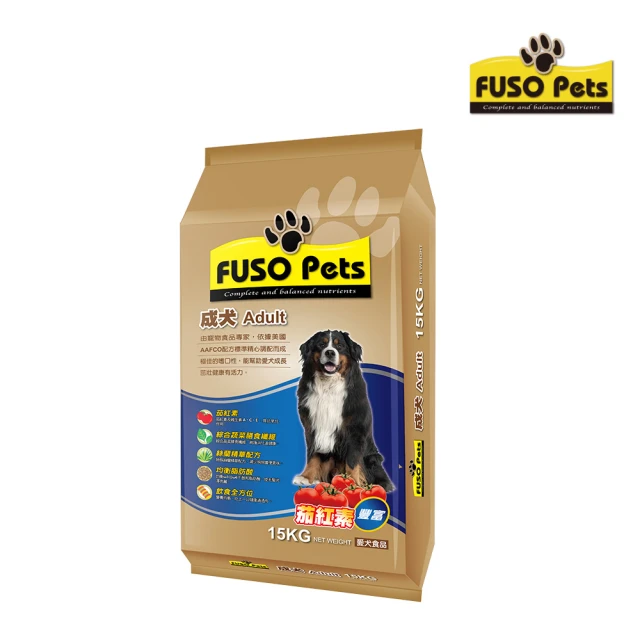 【福壽】FUSO Pets犬食-成犬15Kg(嚴選在地新鮮食材 狗飼料 狗糧 寵物飼料 狗乾糧)