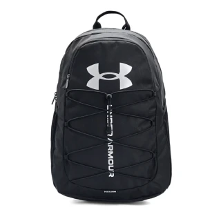 【UNDER ARMOUR】後背包 Hustle Sporte 黑 筆電包 15吋 防潑水 包包 雙肩背 書包 大容量(1364181001)