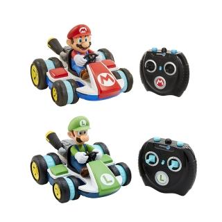 【Jakks Pacific】任天堂 瑪利歐 路易吉 迷你搖控賽車 雙套組(代理)