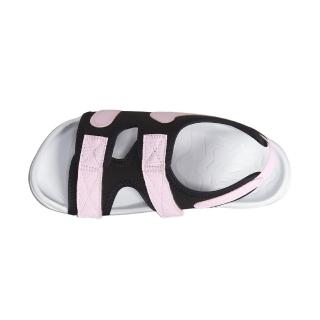 【NIKE 耐吉】Sunray Adjust 6 GS 童鞋 大童 黑粉色 舒適 魔鬼沾 休閒 涼鞋 DX5544-001