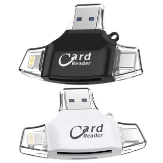 【IS】IS-OT2 五合一讀卡機(TF+Lightning+Type-C+MicroUSB+USB)