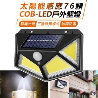 【臺灣霓虹】太陽能感應76顆COB-LED戶外壁燈