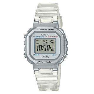 【CASIO 卡西歐】金屬透明潮流腕表(LA-20WHS-7A)