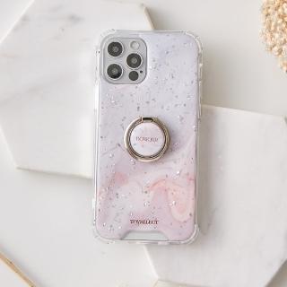 【TOYSELECT】iPhone 12 Pro Max 6.7吋 銀星妍妍氣墊iPhone防摔殼（附贈同款電鍍指環支架）