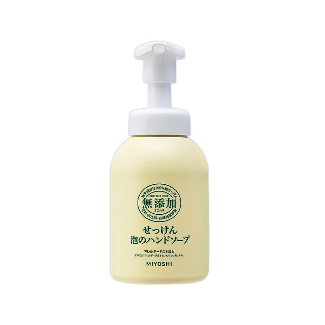 【MIYOSHI】純皂保濕護膚溫和潔淨泡泡慕斯洗手乳350ml/按壓瓶(保水透潤潔膚洗手露防疫清潔劑)