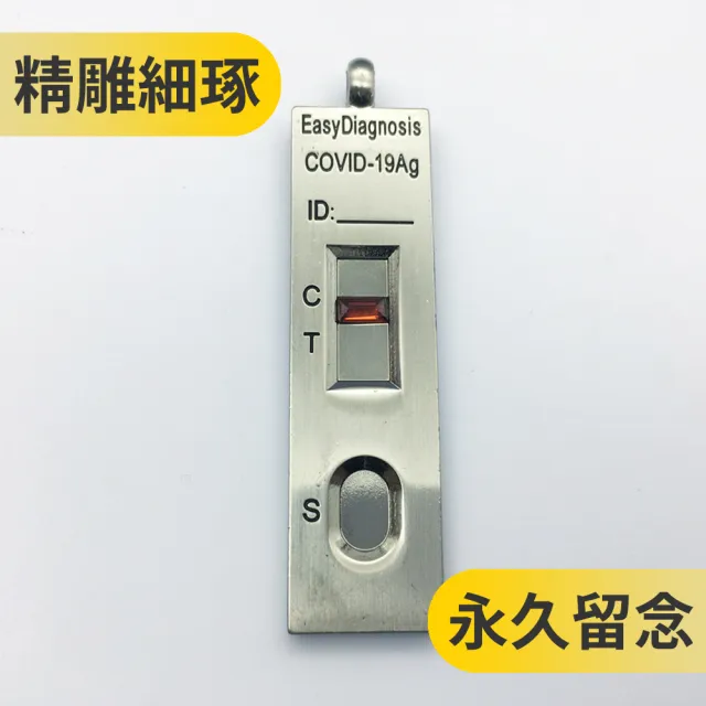 【紀念曾經活在COVID-19的時代】快篩試劑項鍊(新冠 防疫 抗疫 送禮 交換禮物)交換禮物/聖誕禮物/送禮