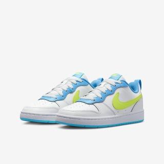 【NIKE 耐吉】雙11 休閒鞋 運動鞋 NIKE COURT BOROUGH LOW 2 GS 男鞋 女鞋大童 白藍(BQ5448122)