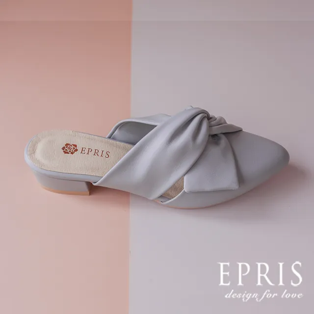 【EPRIS 艾佩絲】現貨 女鞋推薦 波波妞 穆勒鞋 版型偏小22-26(平拖穆勒鞋)