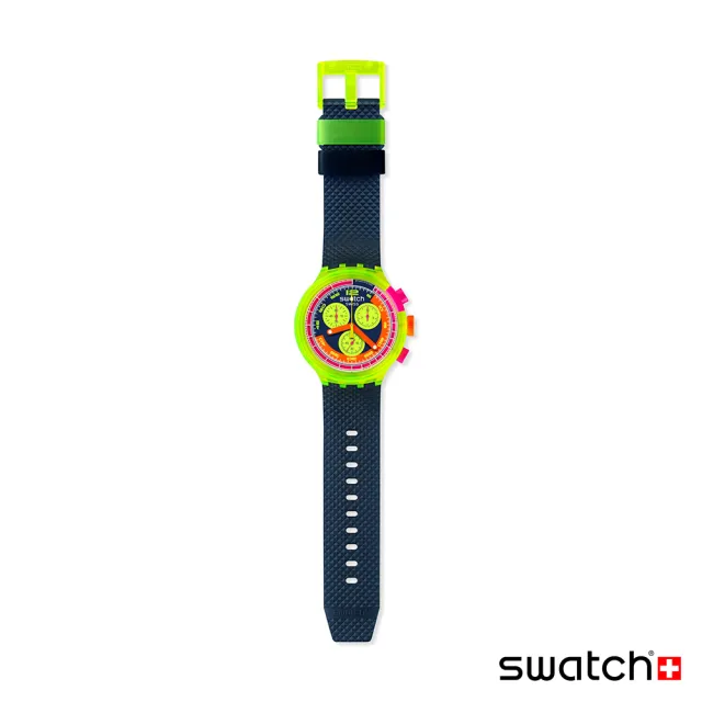 【SWATCH】BIG BOLD系列手錶 NEON TO THE MAX 男錶 女錶 瑞士錶 錶(47mm)