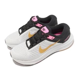 【NIKE 耐吉】慢跑鞋 Wmns Air Zoom Structure 24 女鞋 白 金黑 路跑 透氣 運動鞋(DA8570-106)