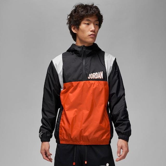 【NIKE 耐吉】上衣 男款 長袖上衣 連帽 防風  運動 AS M J FLT MVP HBR HOODED WVN 黑 DV7601-010