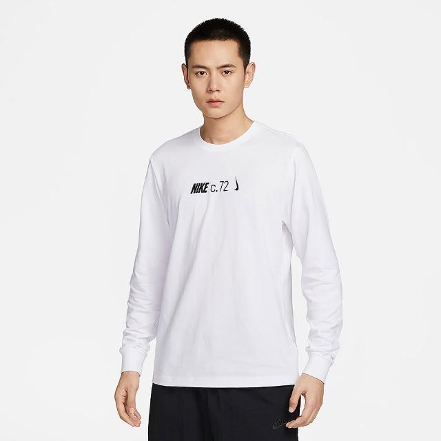 【NIKE 耐吉】上衣 男款 長袖上衣 運動 AS M NSW TEE LS CIRCA 白 DZ2897-100