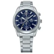 【CASIO 卡西歐】EDIFICE 經典設計 計時碼錶三眼運動錶-藍(EFB-710D-2AV 防水100米)