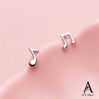【ANGEL】跳動音符甜美簡約耳釘款耳環(2色可選)