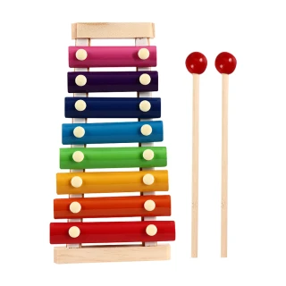 【JoyNa】彩虹敲敲琴 兒童木琴 八音鐵片木琴(音樂教具.啟發音樂玩具)
