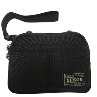 【YESON】腰包5.5吋手機二層超無敵耐用外掛腰包臺灣製造(品質保證高單數防水尼龍布YKK拉鍊零件)