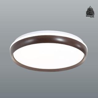 【必登堡】奧沰LED吸頂燈 36W 深日木 B335234A(吸頂燈/LED/現代/簡約/北歐風/和風/日式/牆壁開關切換)